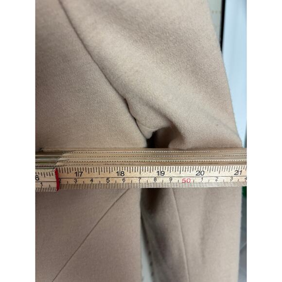 Ann Taylor Wool-Blend Jacket Oversized Collar Blonde Coffee Quiet Luxury Size 10 - Picture 6 of 8